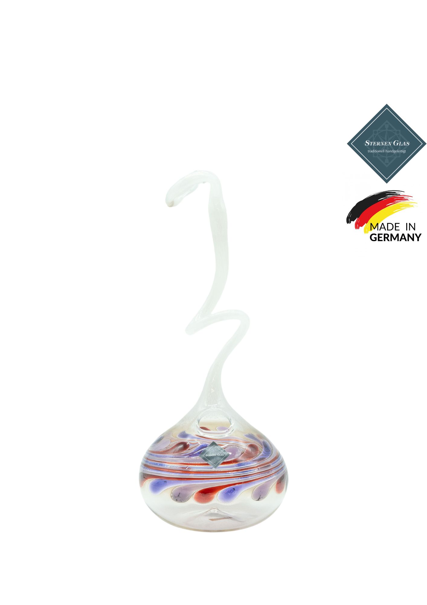 STERNEN GLAS | Rose Vase | S Shape White