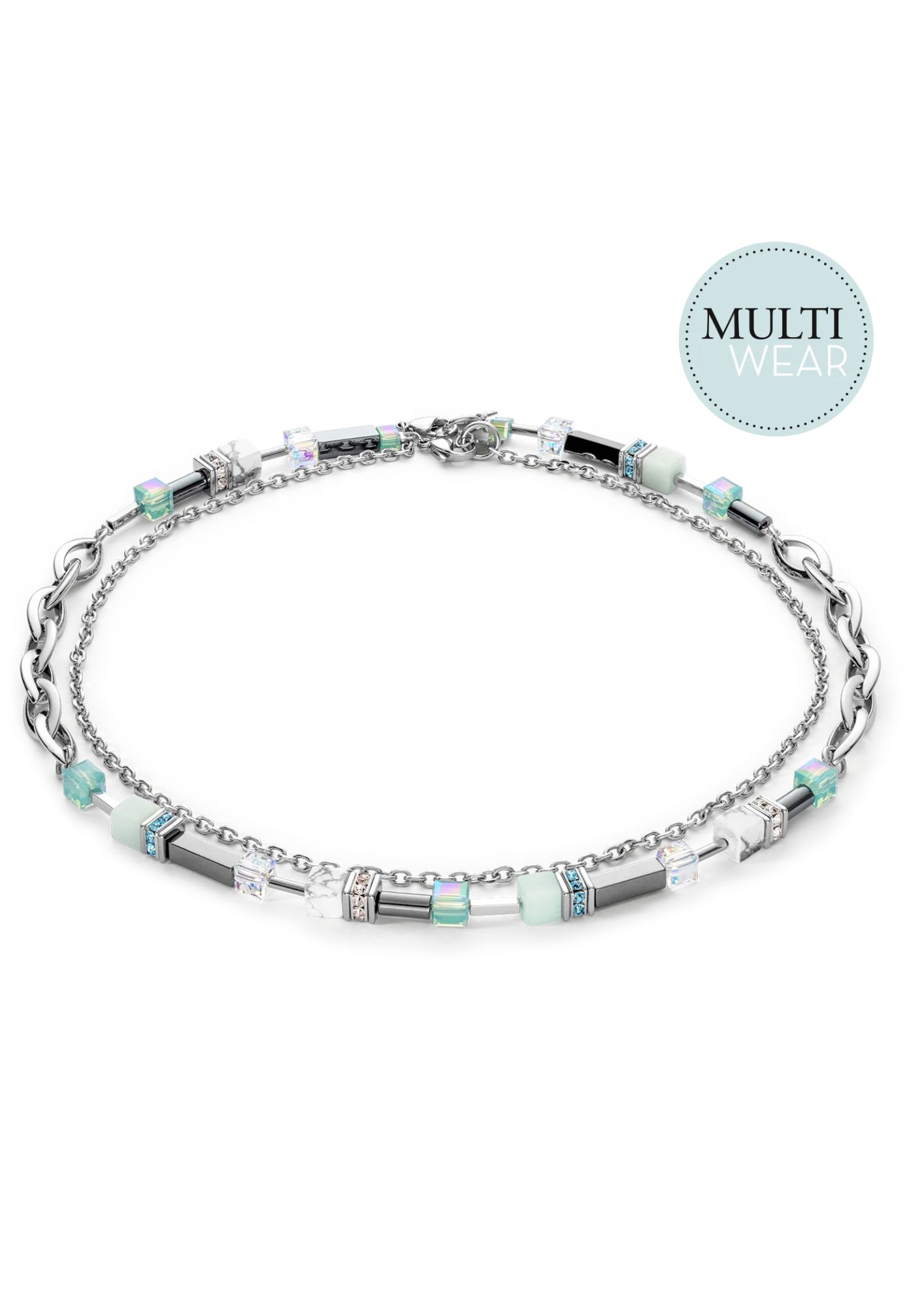 CDL | Necklace Shape-Mix Multiwear | Mint Green