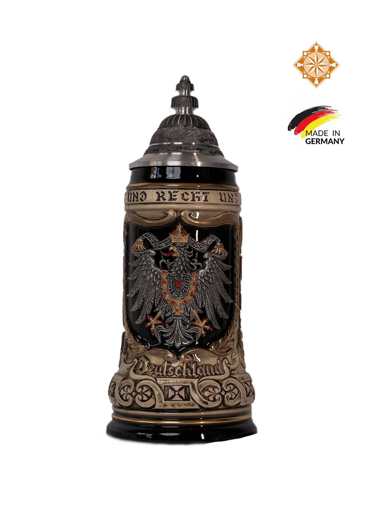 Beer Stein | German States Painted | L