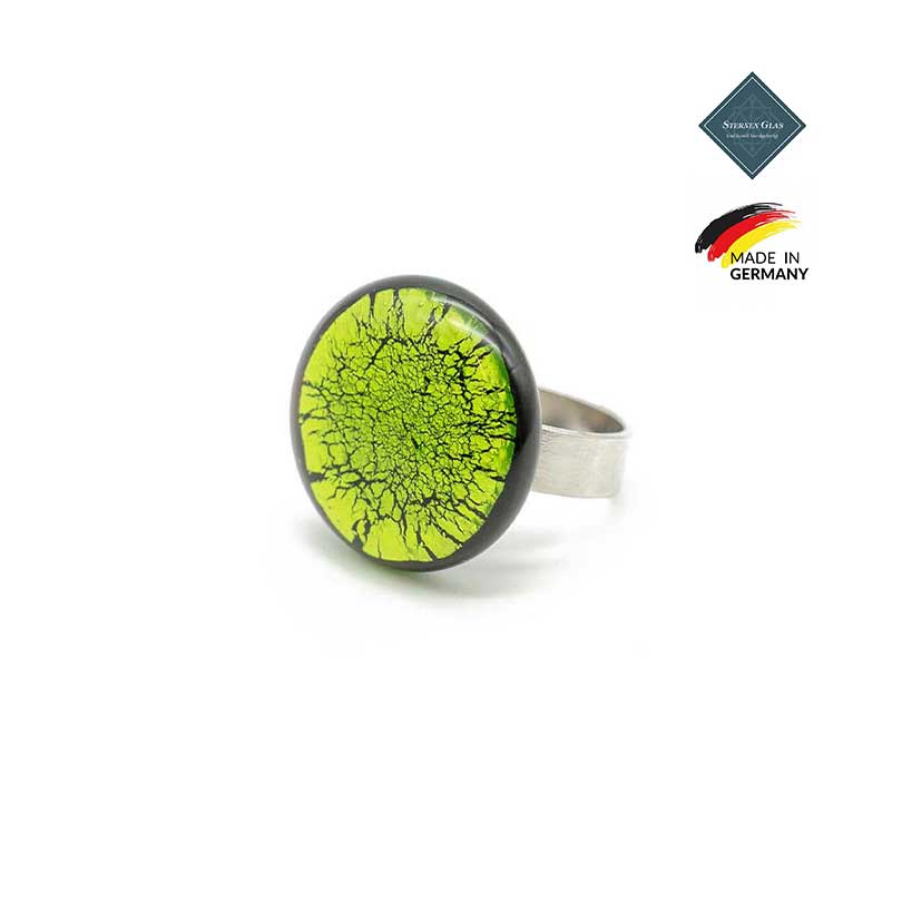 STERNEN GLAS | "Selene" Silver Plated Ring