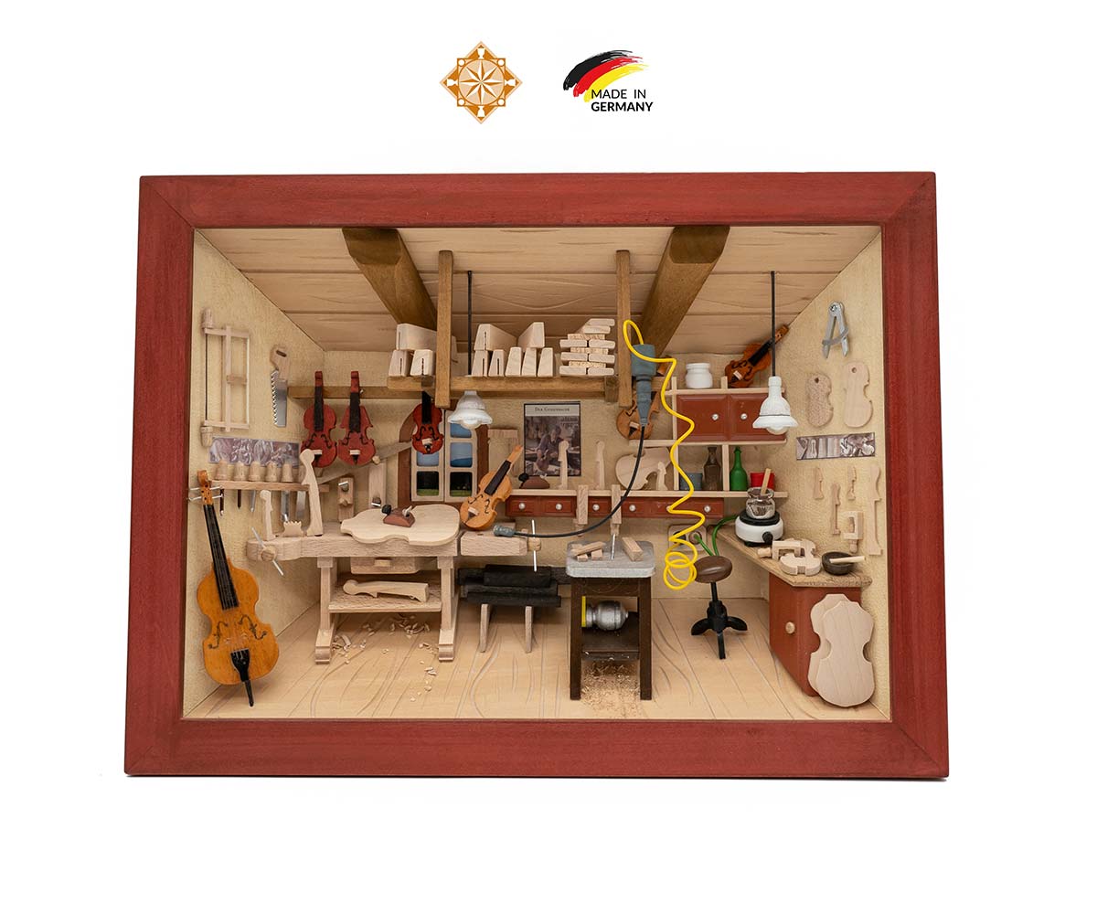 3D Wooden Picture | Violin Workshop