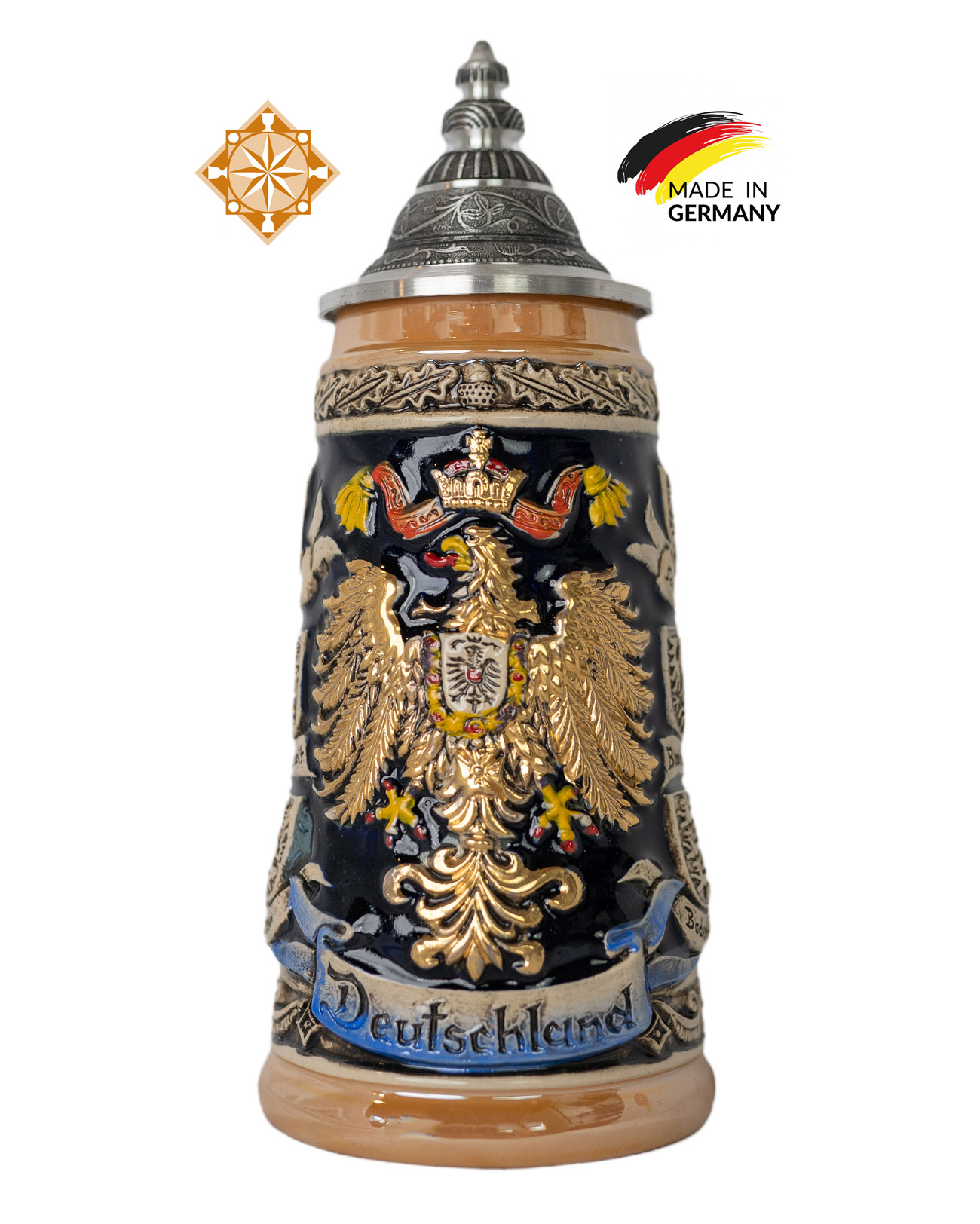 Beer Stein | German States | Colorful