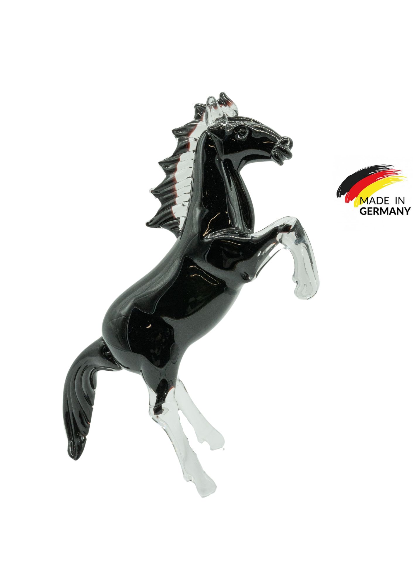 Glass Stallion | Black | 32cm